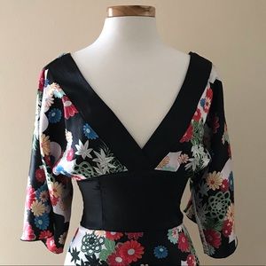 Floral Kimono Style Dress